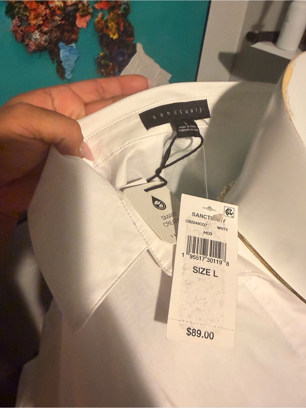 Sanctuary Cropped Button-Up - Picture 6 of 6